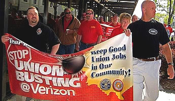 verizon protest