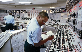 Nuclear plant control room