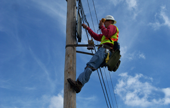 IBEW telecom lineman